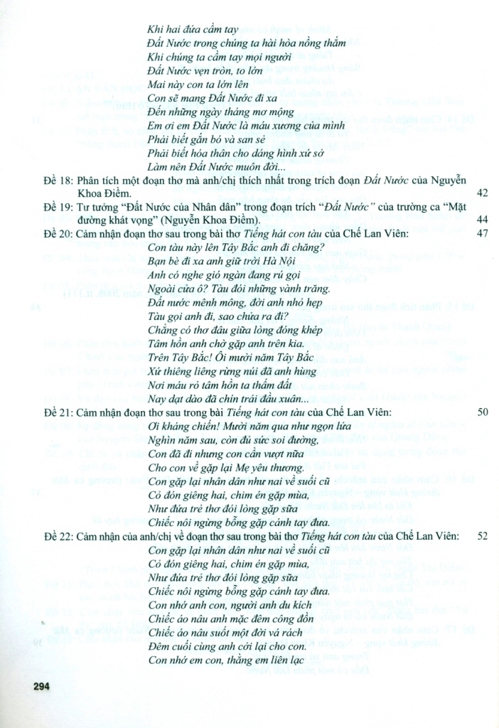 199 BÀI VÀ ĐOẠN VĂN HAY LỚP 12 (Theo chương trình GDPT mới)